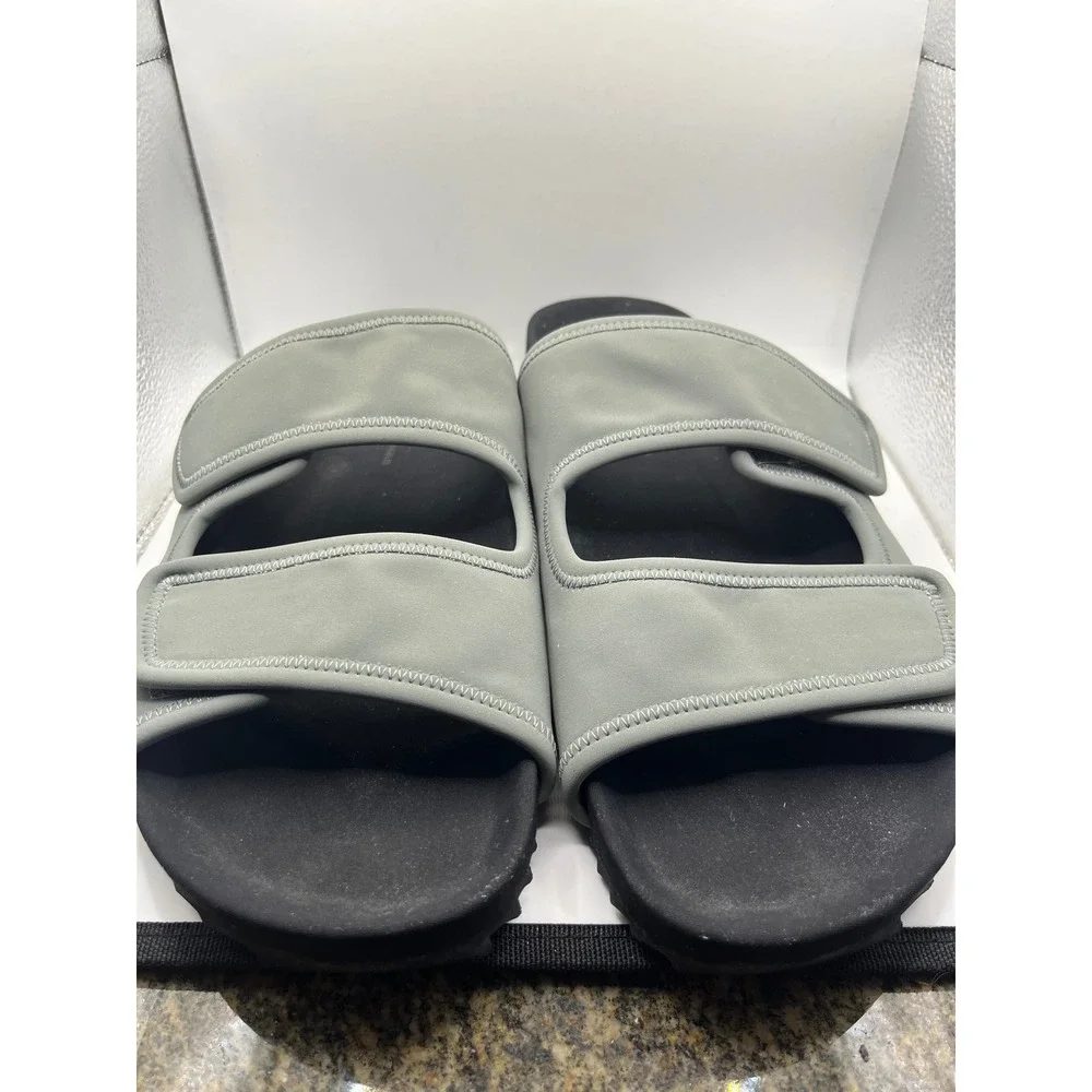 James‎ Perse Mens Grey Adjustable Strap Slide Sandals Size 13